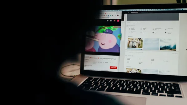 macbook pro turned on displaying facebook page