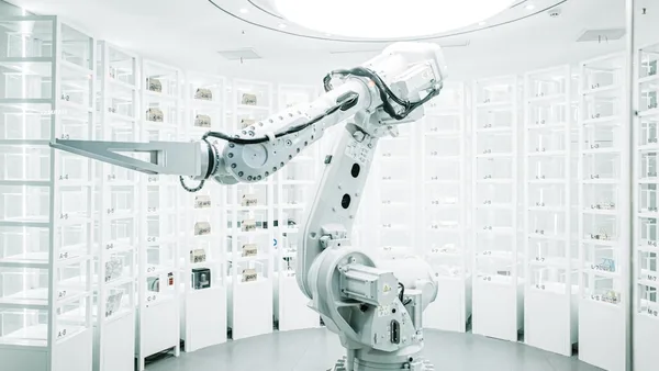 a room with many machines
