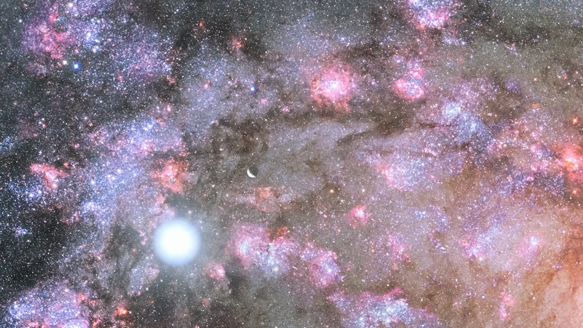 a large cluster of stars in the sky