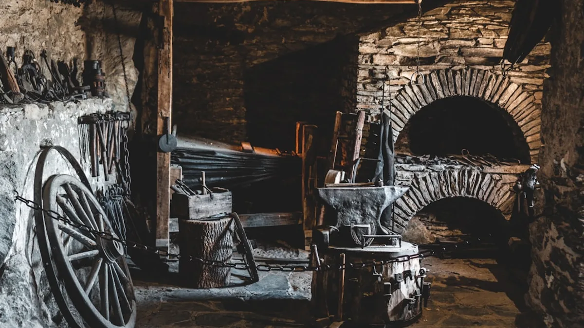 brown wooden wheel on brown wooden table