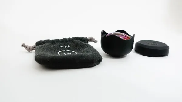 black plastic container