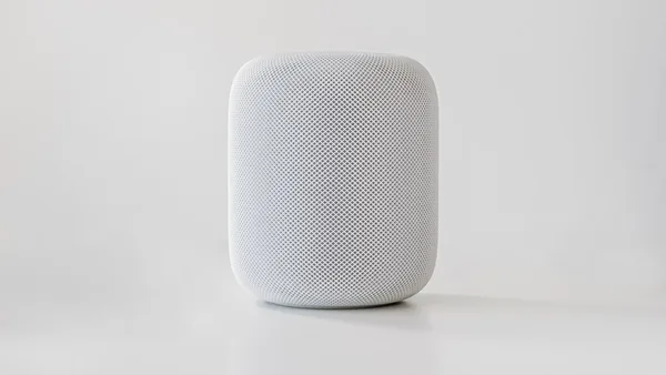 white and black round speaker
