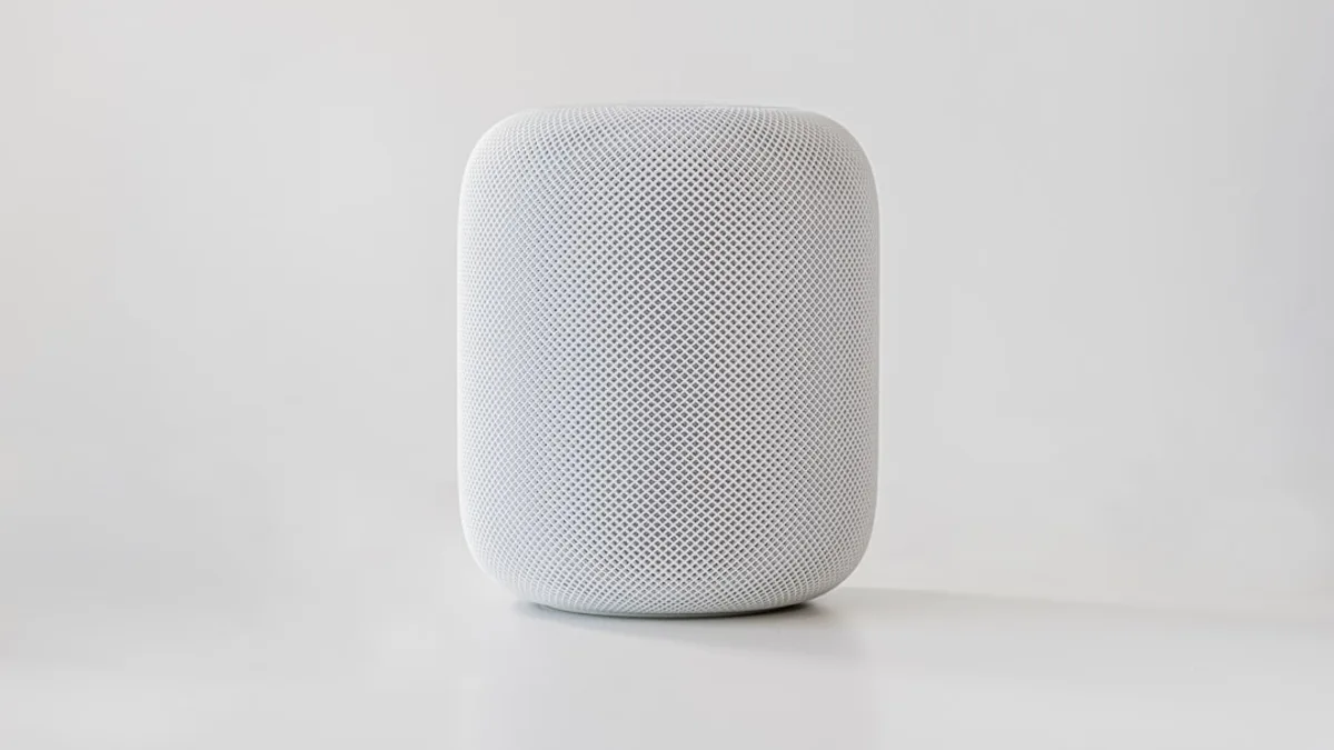 white and black round speaker