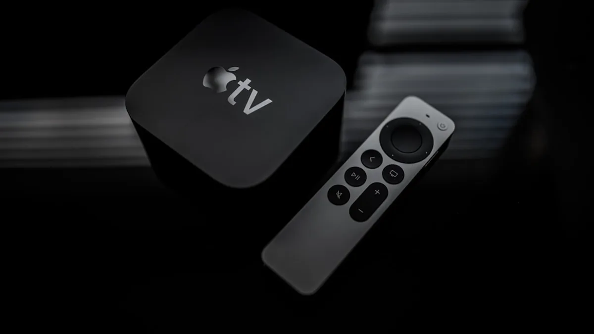 black apple tv remote control