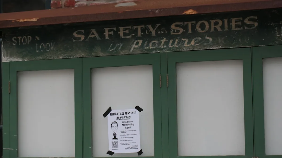 Safety stories in pictures sign