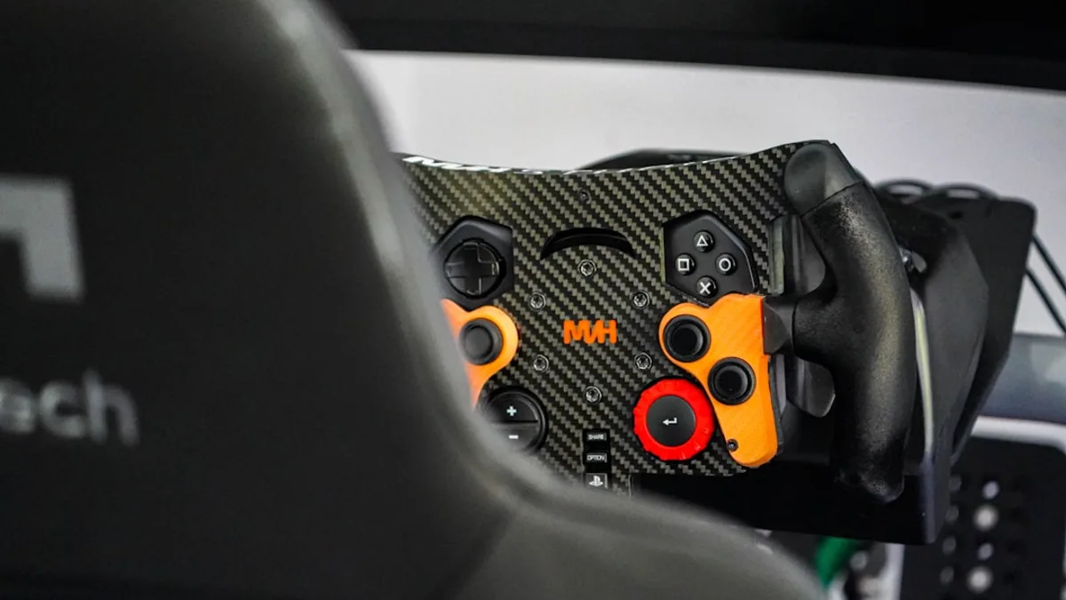 a close up of a video game controller