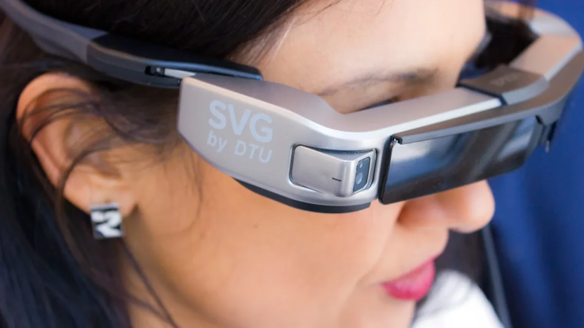 woman wearing SVG sunglasses