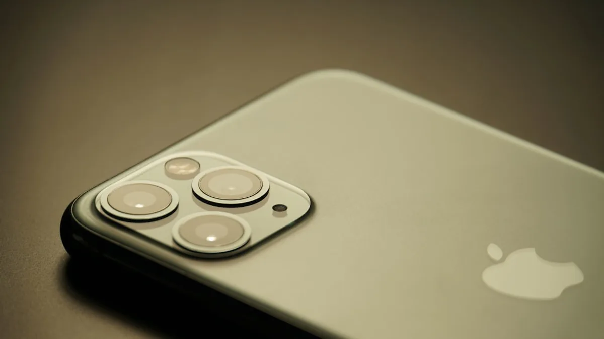 a white cell phone