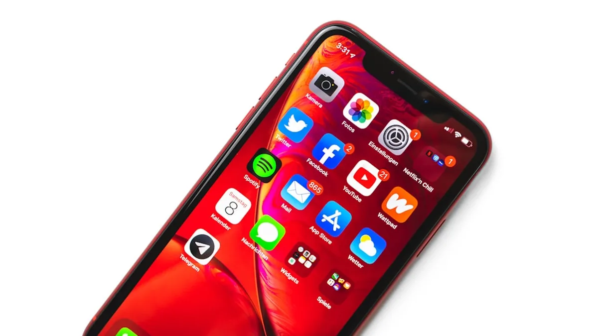 space gray iphone 6 with red case