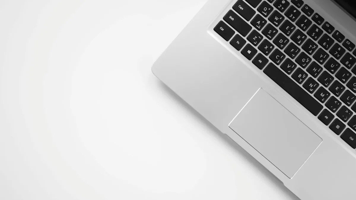 MacBook Pro on white surface