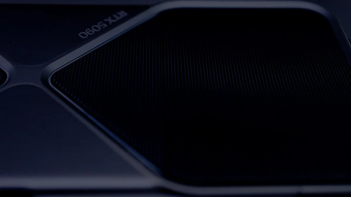 A close-up of an rtx 3090 graphics card.