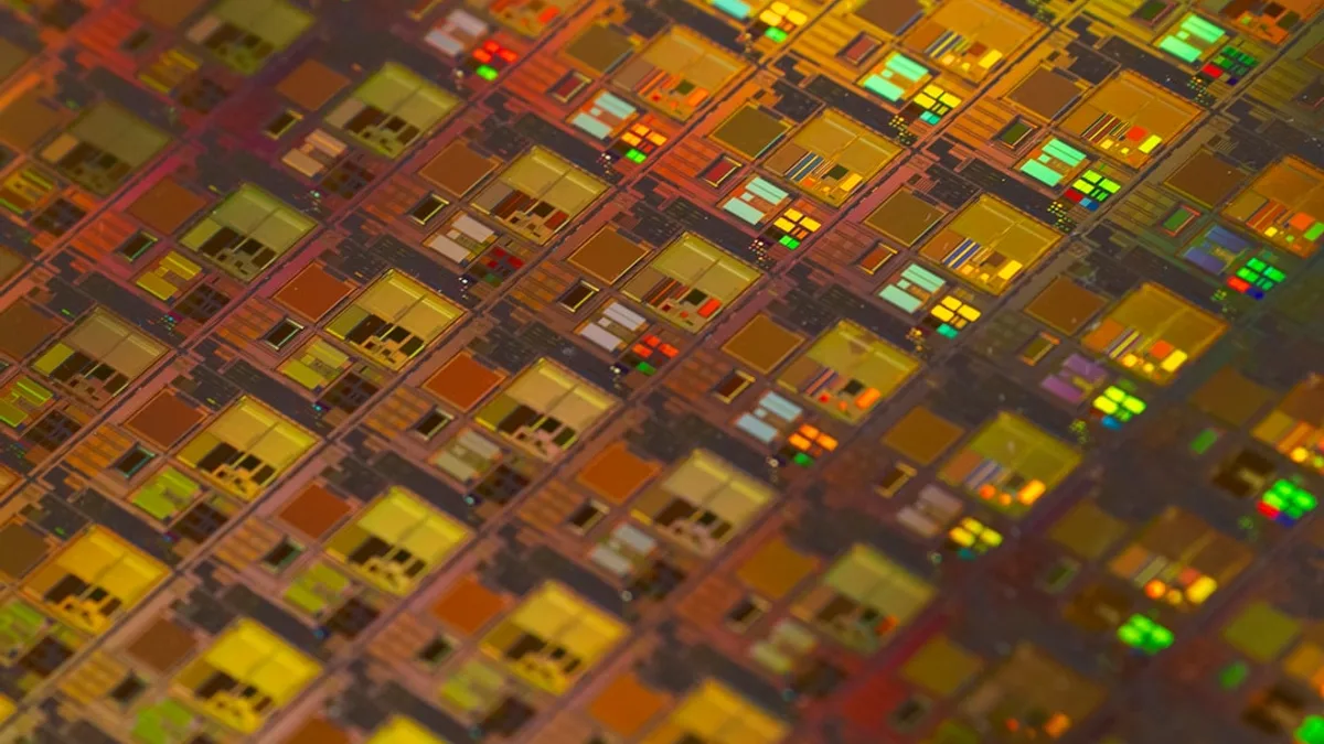 a close up of a pattern of small squares
