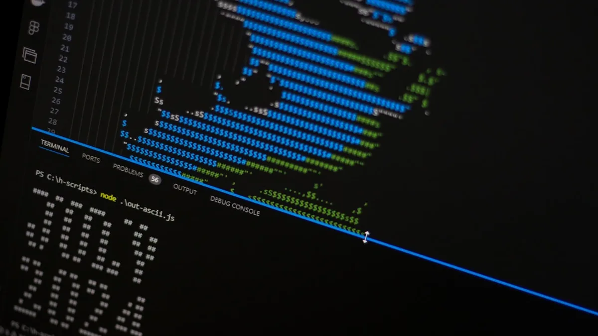A close up of a computer screen with a monkey on it
