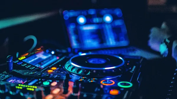 lighted DJ mixer