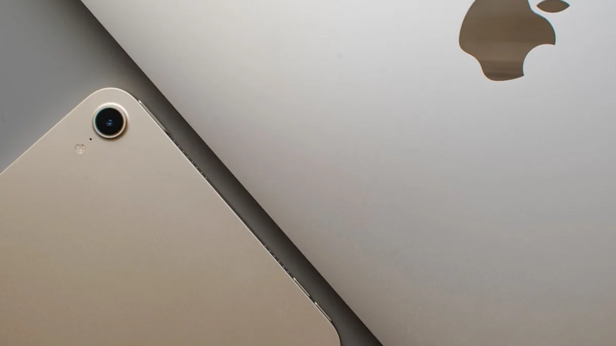 a close up of an apple laptop computer