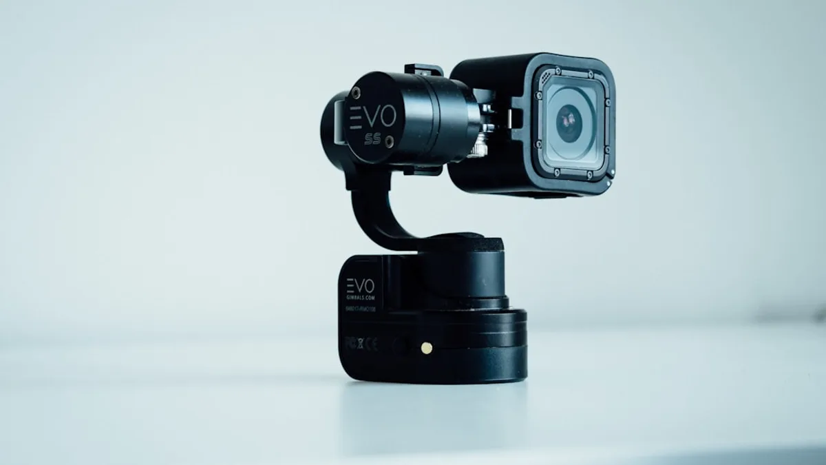 black GoPro HERO 5 with gimbal