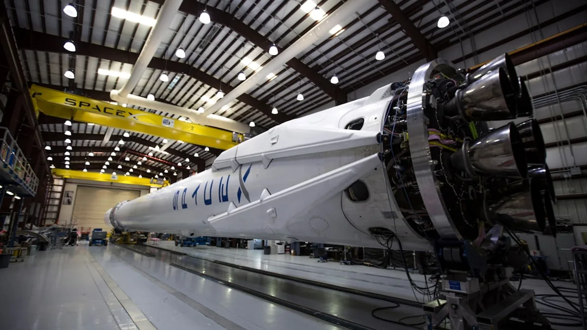 white space shuttle indoors
