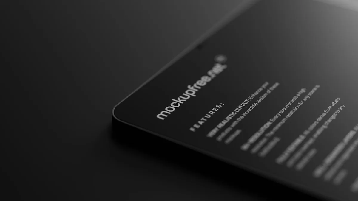 a close up of a business card on a table