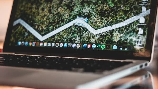 black and silver laptop computer
