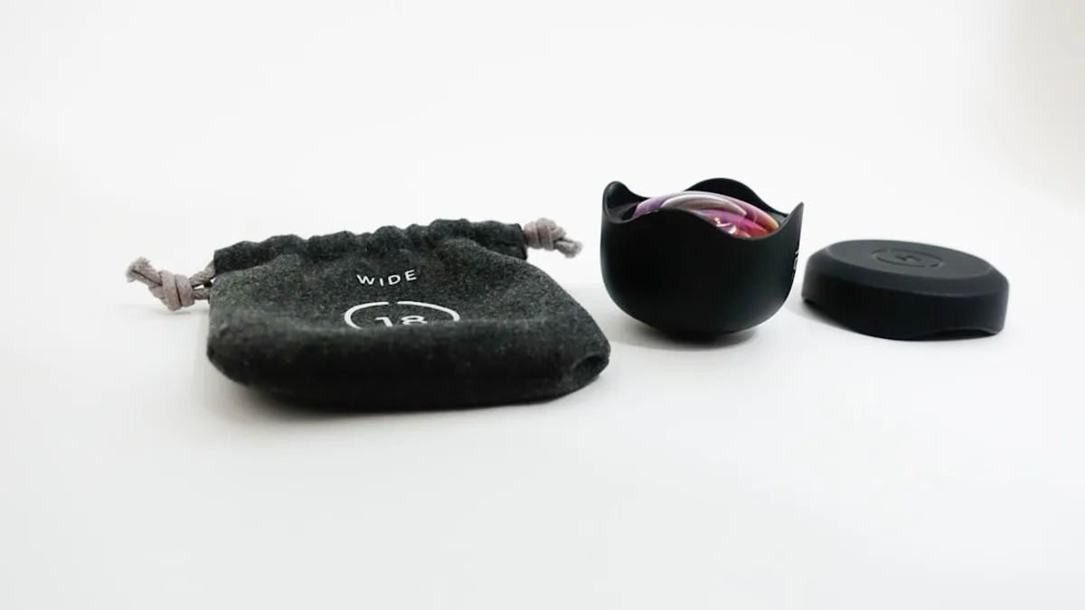 black plastic container