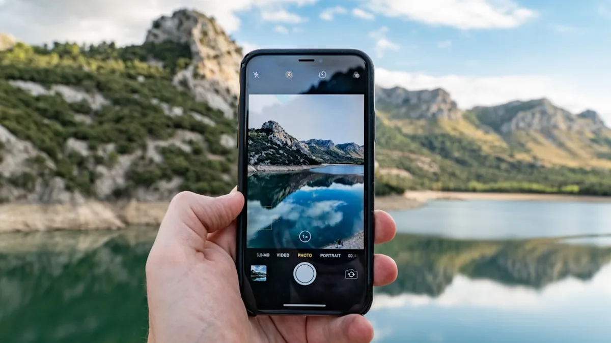 person holding phone