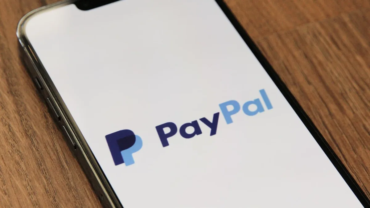 a phone with a pay pay logo on it